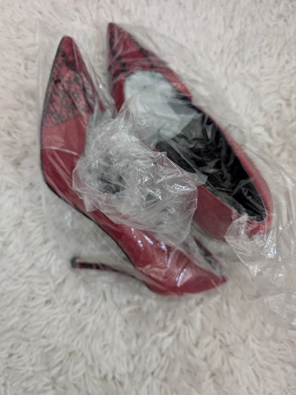 Marc Fisher Red Patent Pointed-Toe Stiletto Pumps